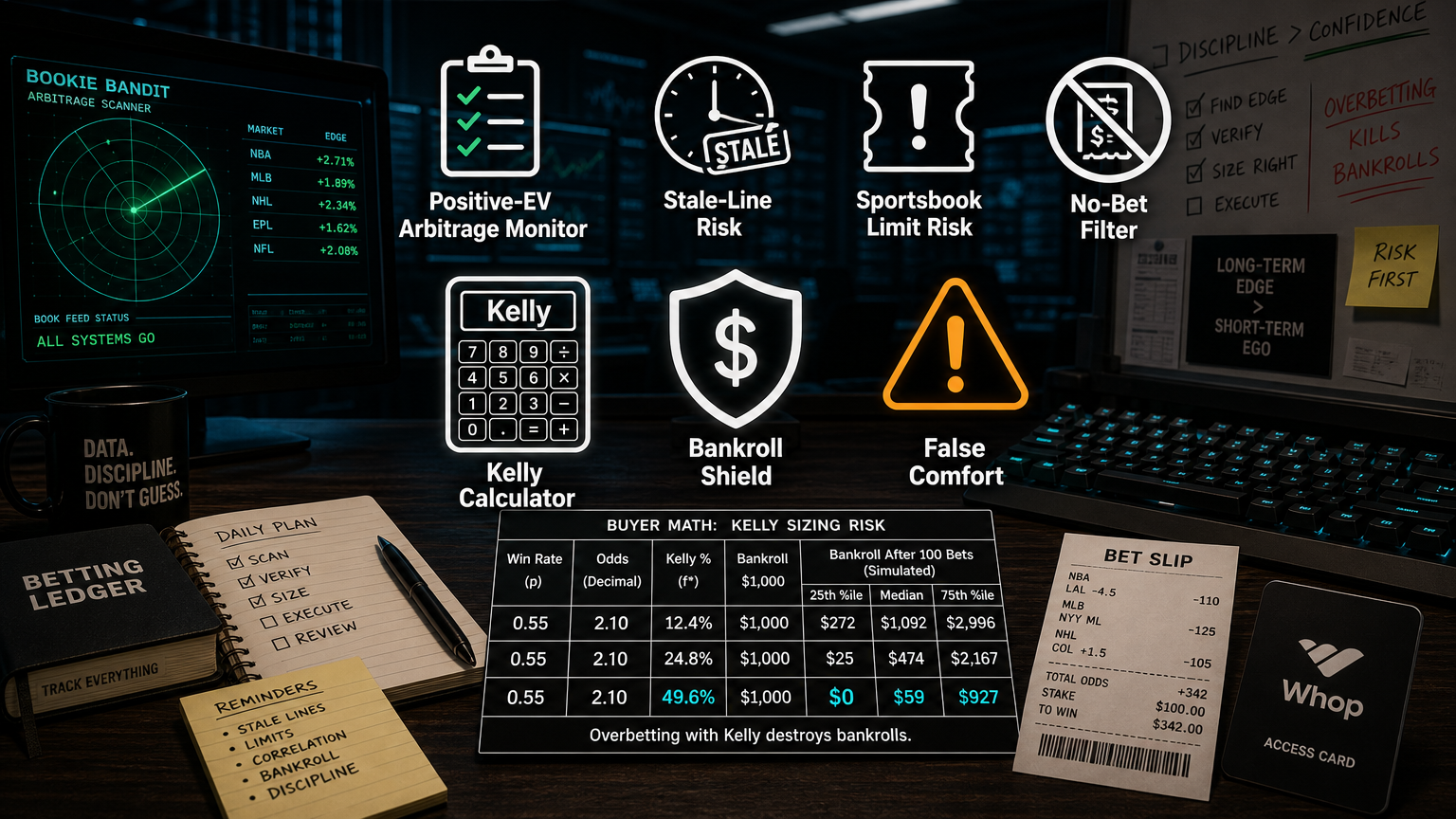 Kelly Criterion Bankroll Sizing: Useful Guardrail or False Comfort? Where The Tool Can Help infographic