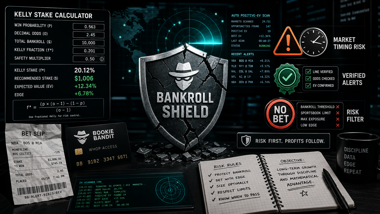 Kelly Criterion Bankroll Sizing: Useful Guardrail or False Comfort? The Buyer Math infographic
