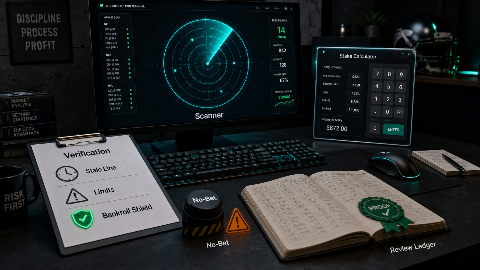 Positive EV Betting Workflow: The Checklist Before the Slip The Mechanism That Matters infographic