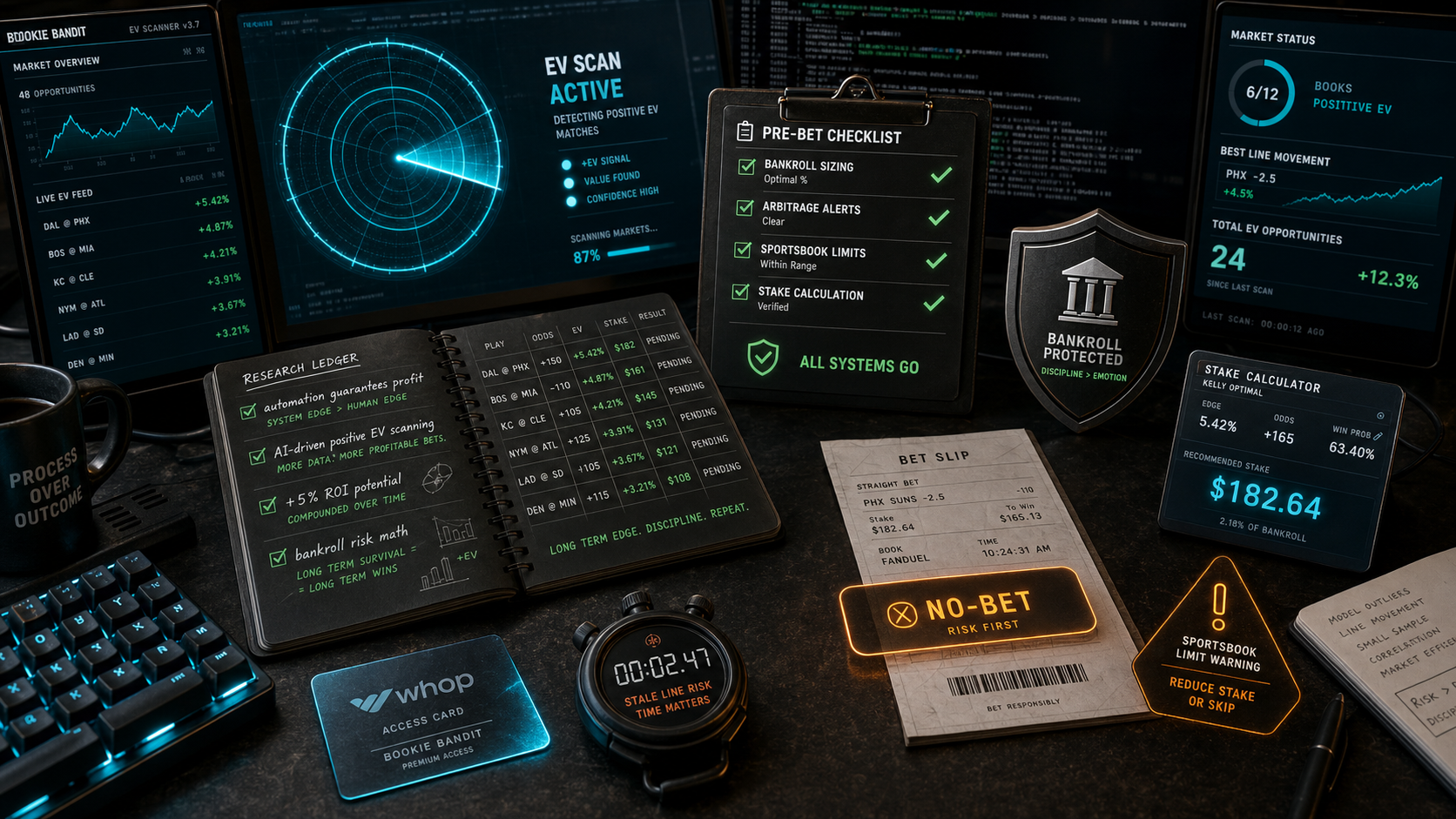 Positive EV Betting Workflow: The Checklist Before the Slip The Buyer Math infographic