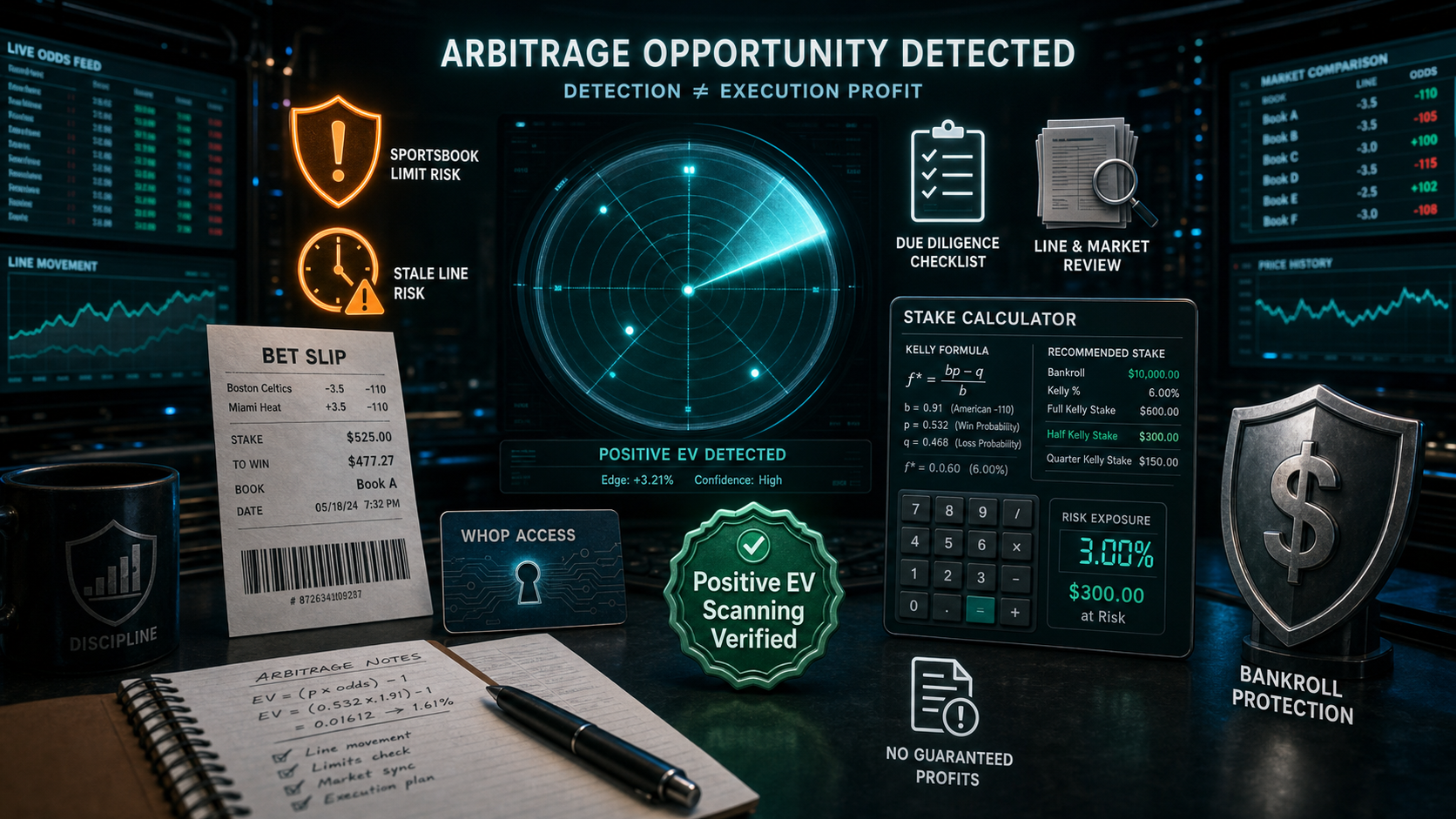 Sports Betting Arbitrage Scanner: Detection Is Not Execution Where The Tool Can Help infographic