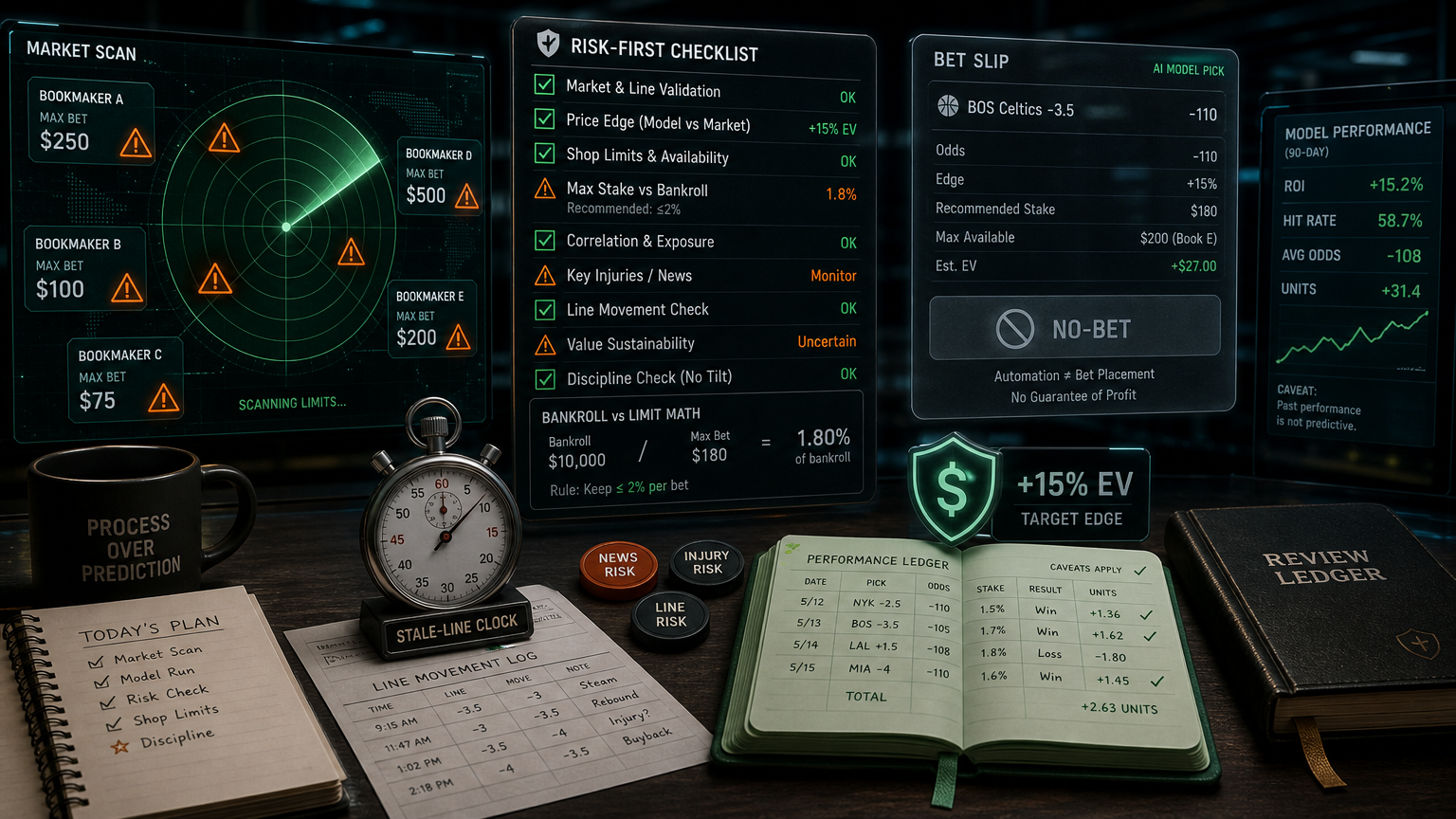 Sportsbook Limits and Automation Risk: The Problem Nobody Wants to Lead With Fit Matrix infographic